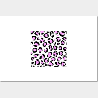 Pink Leopard Print Posters and Art